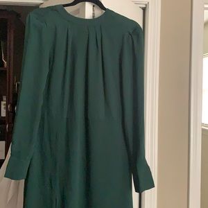Forest green silk dress attire size 6